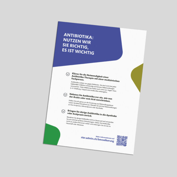 Antibiotika Informationsblatt Mensch (A5)