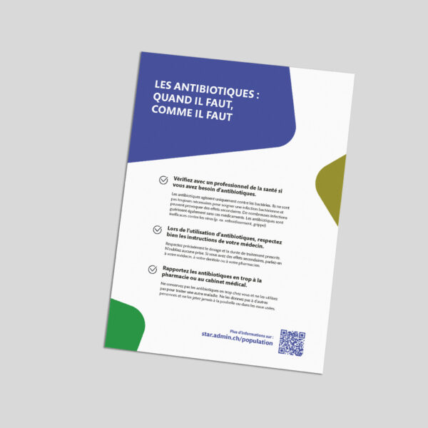 Fiche d’information : utilisation des antibiotiques chez l’être humain (A5)